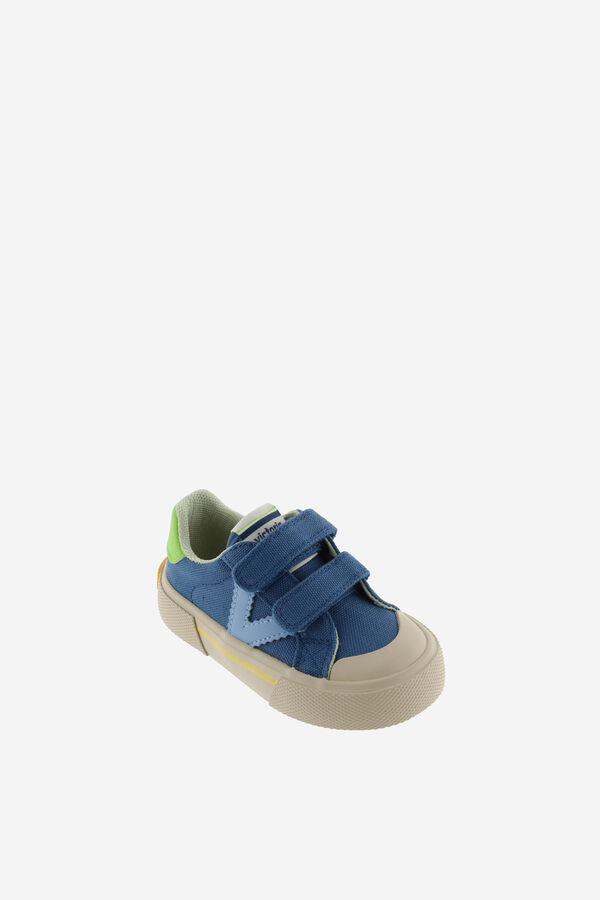 Victoria Multicoloured canvas kids' sneakers blue