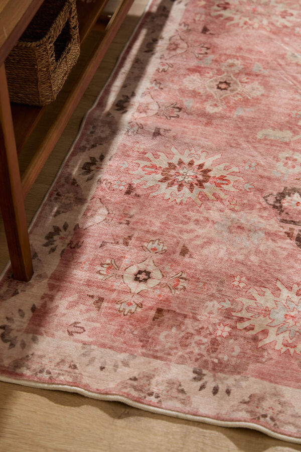 Calma House Alfombra de pelo suave Ares rosa