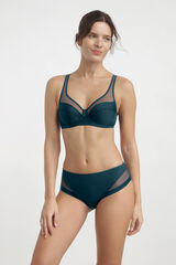 DIM Braga de microfibra y tul verde