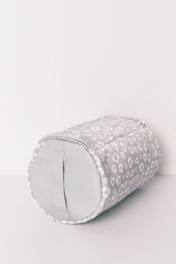 Women'secret Trousse de toilette de fermeture à imprimé animal Snoopy gris