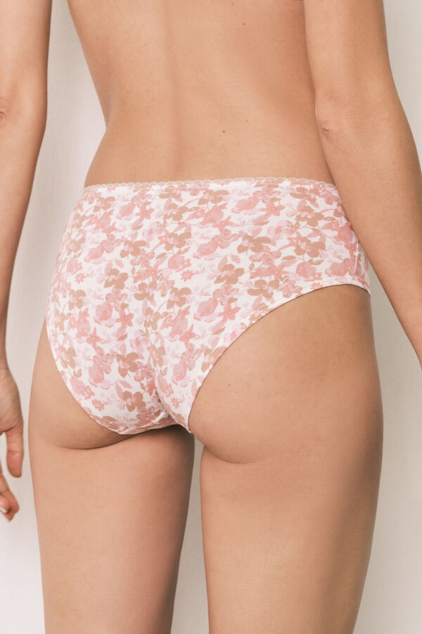 Women'secret Mehrfarbiger bedruckter Baumwoll-Brazilian-Slip 7er-Pack mit Print
