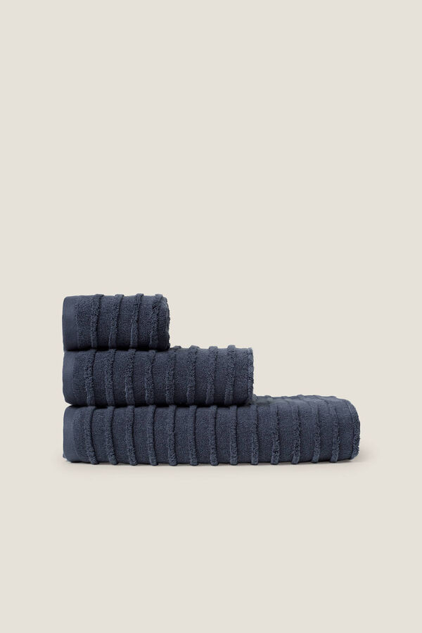Womensecret Zero-twist organic towel 50 x 90 cm. bleu