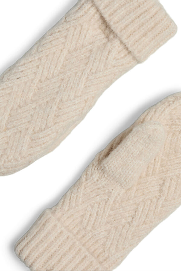 Pieces Manoplas de punto blanco