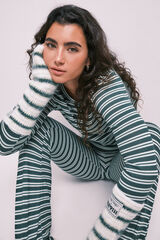 HI&BYE Green striped long pyjamas green