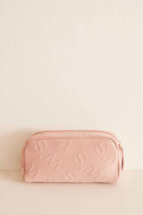 Womensecret Small pink logo toiletry bag pink