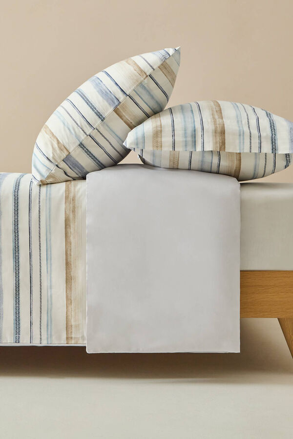 Textura Funda N&oacute;rdica Rayas Acuarela azul