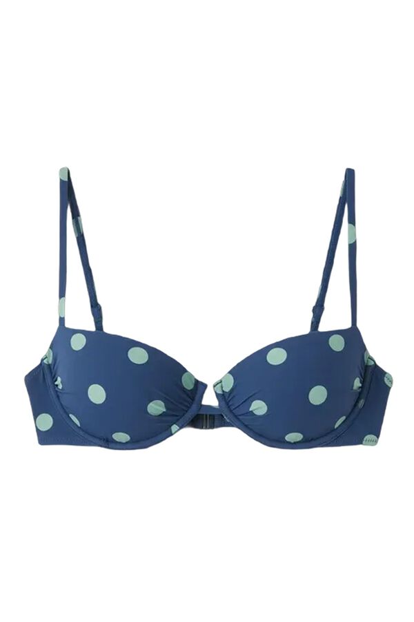 Women'secret K&eacute;k p&ouml;tty&ouml;s balconette bikinifelső nyomtat&aacute;s