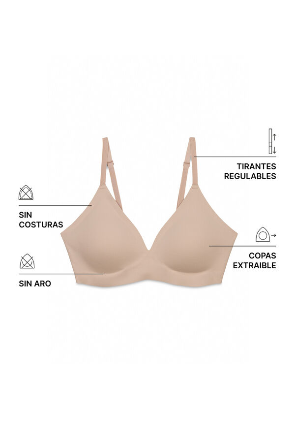 Women'secret Nude trouglasti grudnjak top NAKED Boja Kože