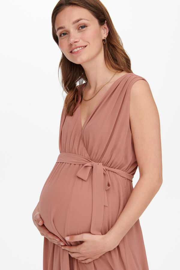 Womensecret Langes ärmelloses Kleid Maternity Rosa