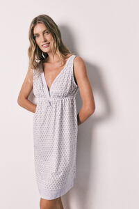 Women'secret Printed cotton vest top nightgown