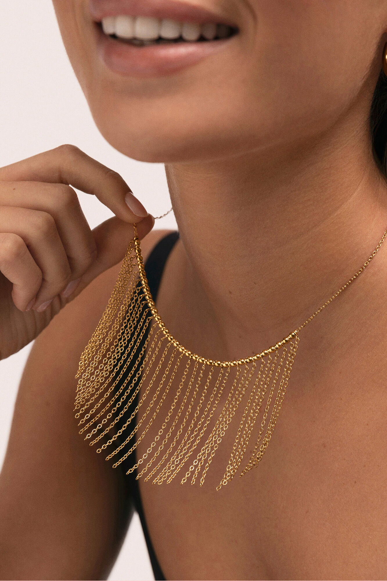 Singularu Halskette Regina Stahl vergoldet