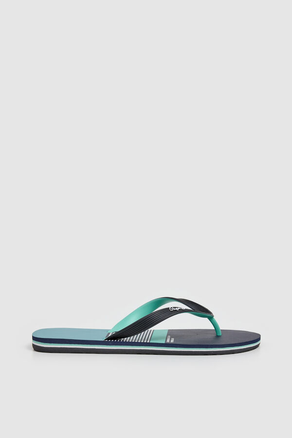 Pepe Jeans Multicoloured striped sandals grey