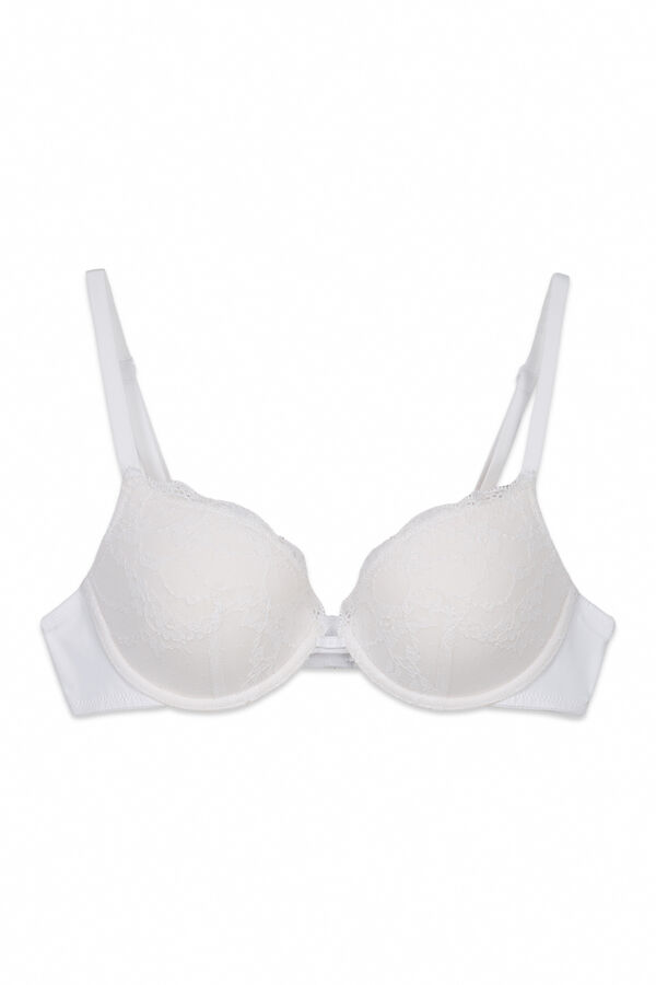 Women'secret Soutien cl&aacute;ssico com enchimento em renda branco BEAUTIFUL bege