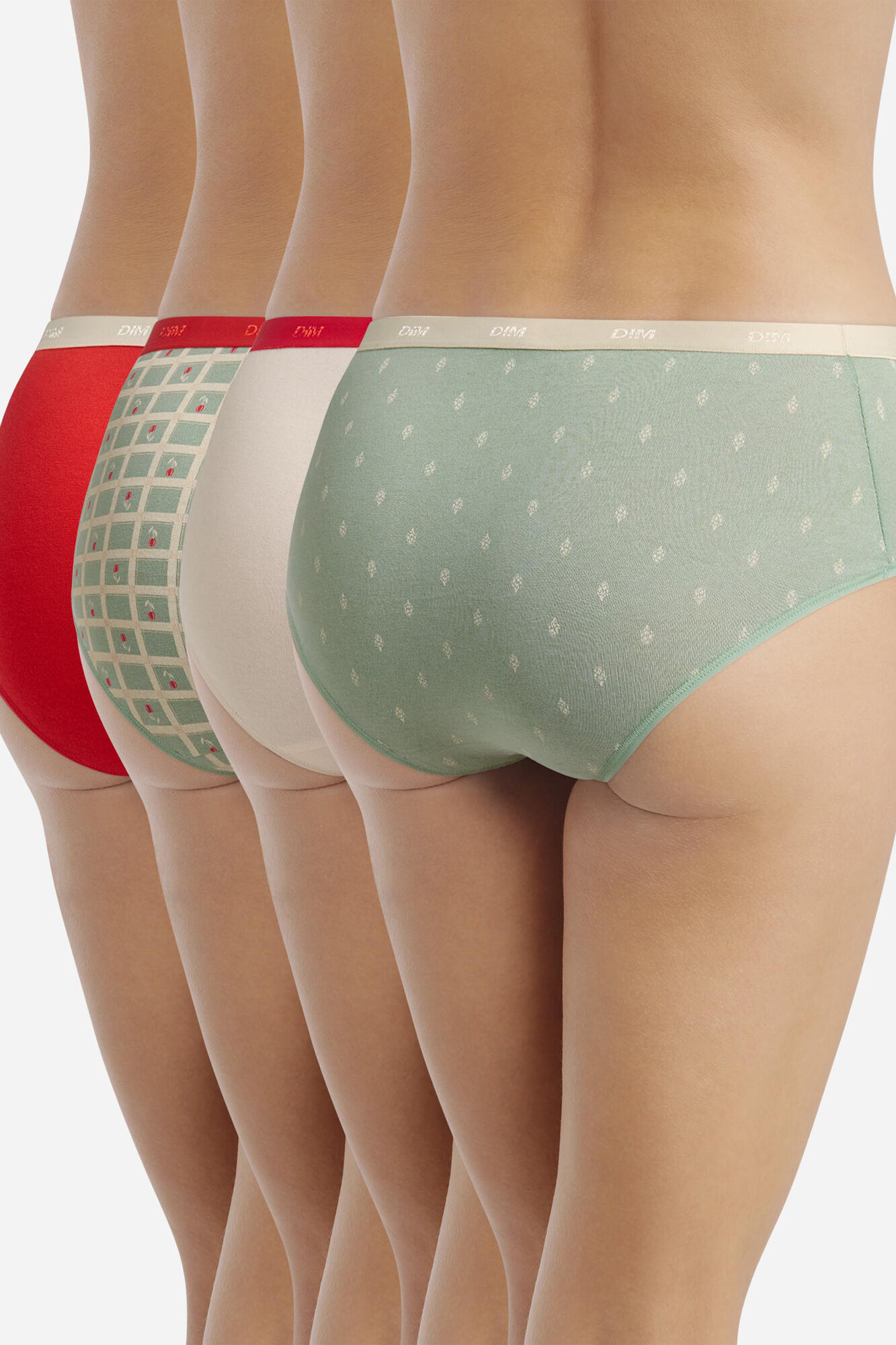 DIM Pack of 4 DIM cotton boxers Pockets