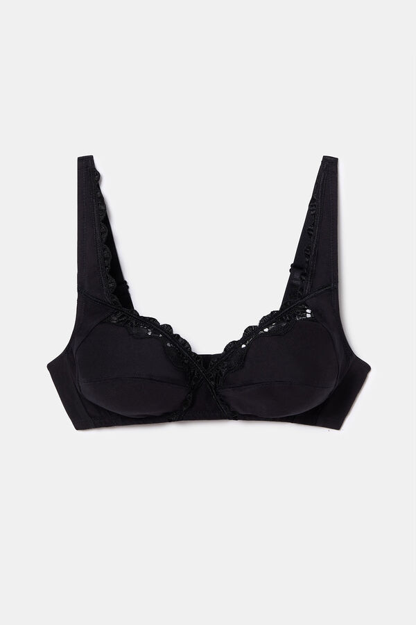 Womensecret Non-wired cotton bra black