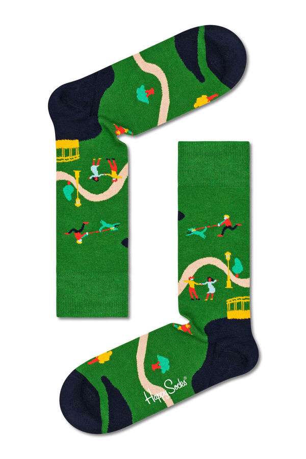 Womensecret 3-pack dog print socks green