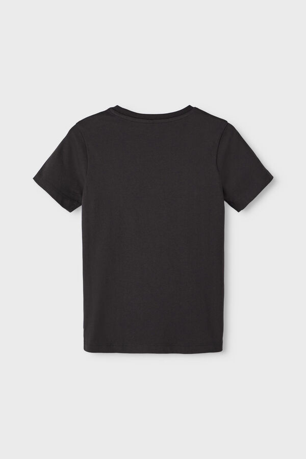 Womensecret Boys' short-sleeved MINECRAFT T-shirt noir