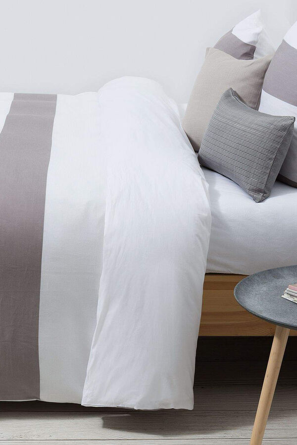 Womensecret Bettbezug 100 % Baumwolle Patchwork. Bett 150-160 cm. Grau