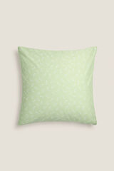 Womensecret Leaf print cotton cushion cover Kaki