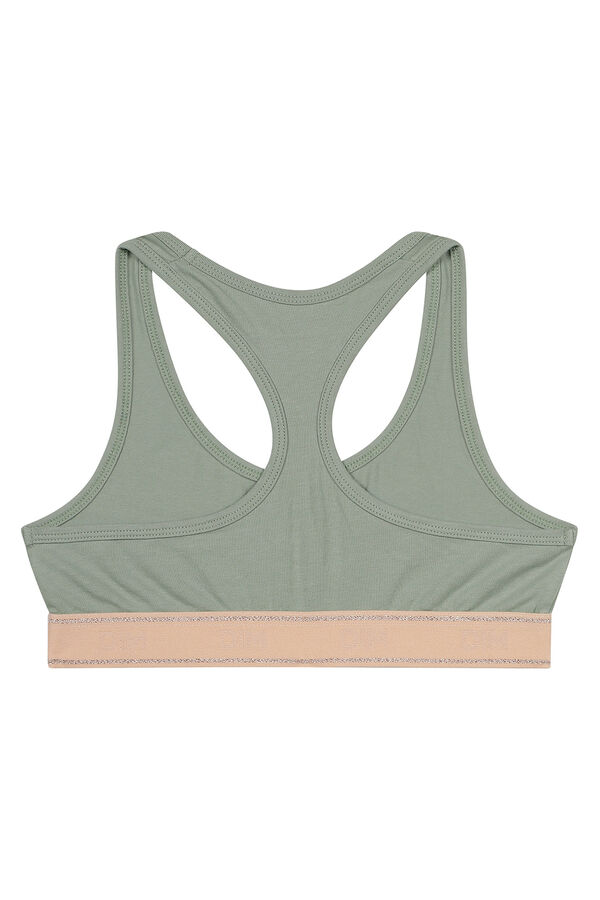 DIM Sujetador deportivo ni&ntilde;a kaki