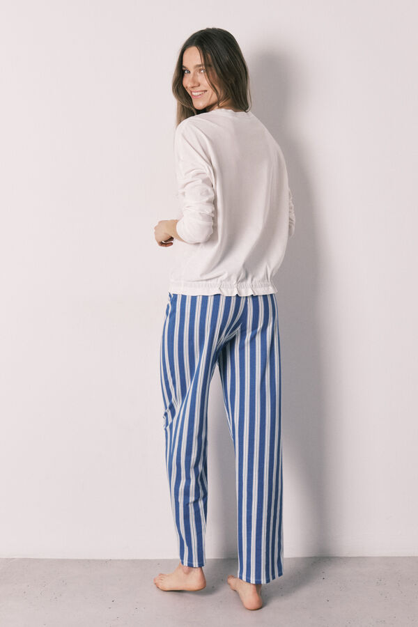 Women'secret Cotton long pyjamas Snoopy Happy beige