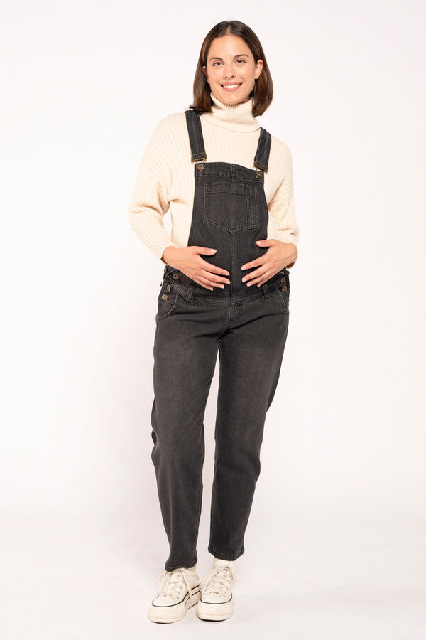 Womensecret Mom-fit maternity dungarees fekete