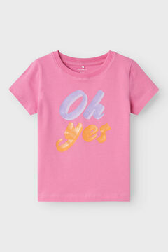 Womensecret Girls' short-sleeved T-shirt pink