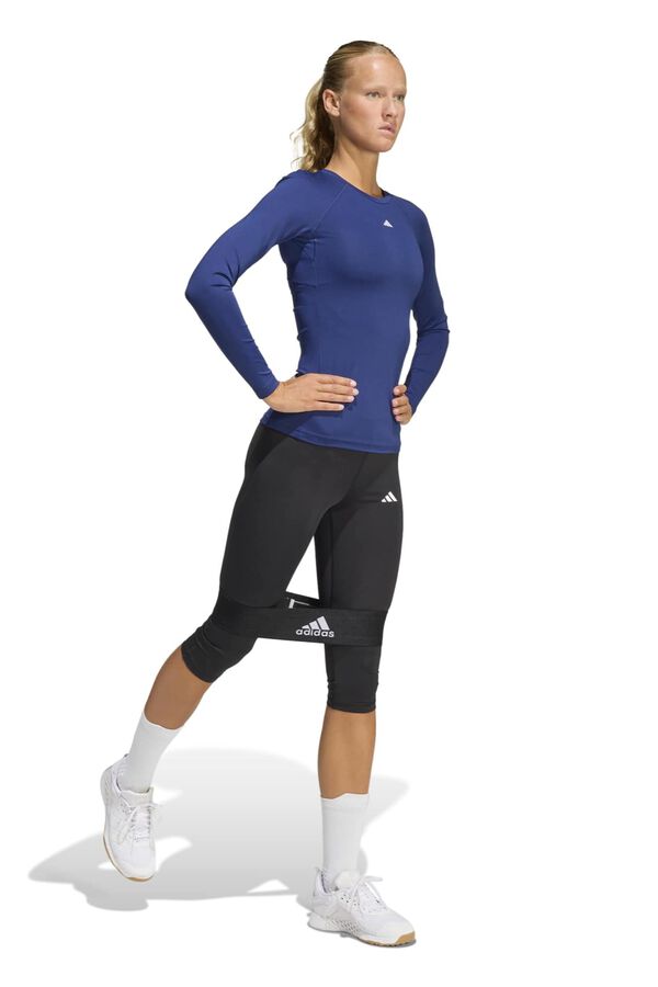 Adidas Mallas de compresi&oacute;n Techfit azul