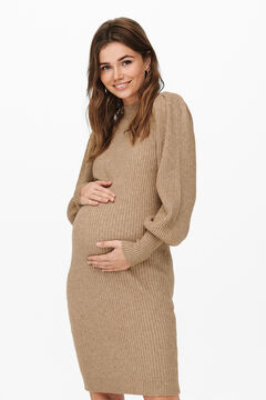 Womensecret Long-sleeved maternity dress brown