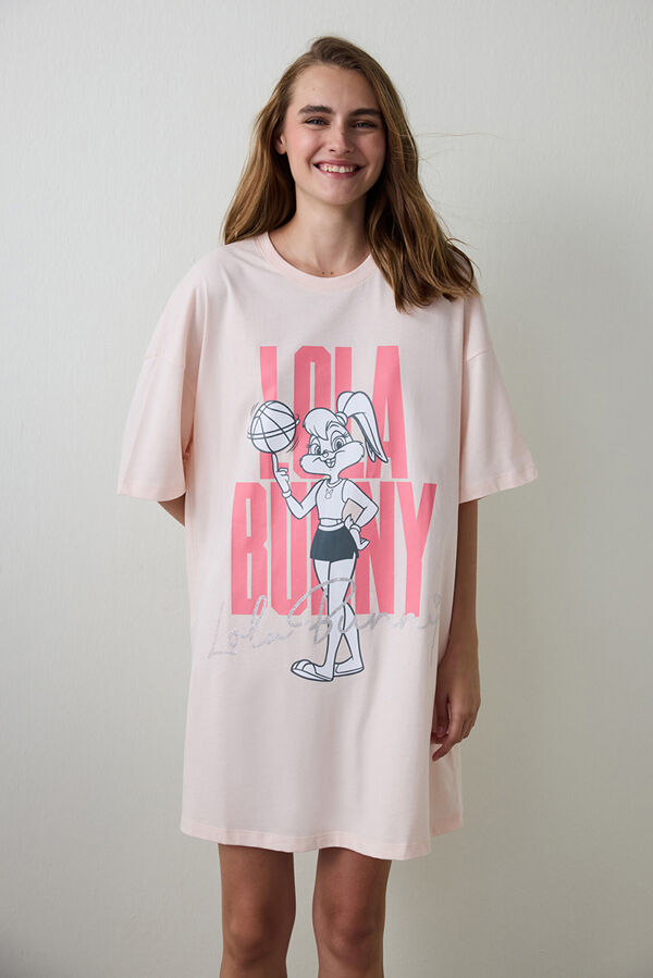 Penti Lic Lola Bunny Ss Nightgown Roze