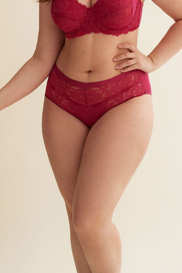 Womensecret High waist bikini panty rose