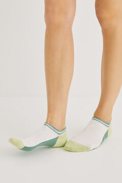 Womensecret Pack 3 calcetines deportivos invisibles algodón estampado