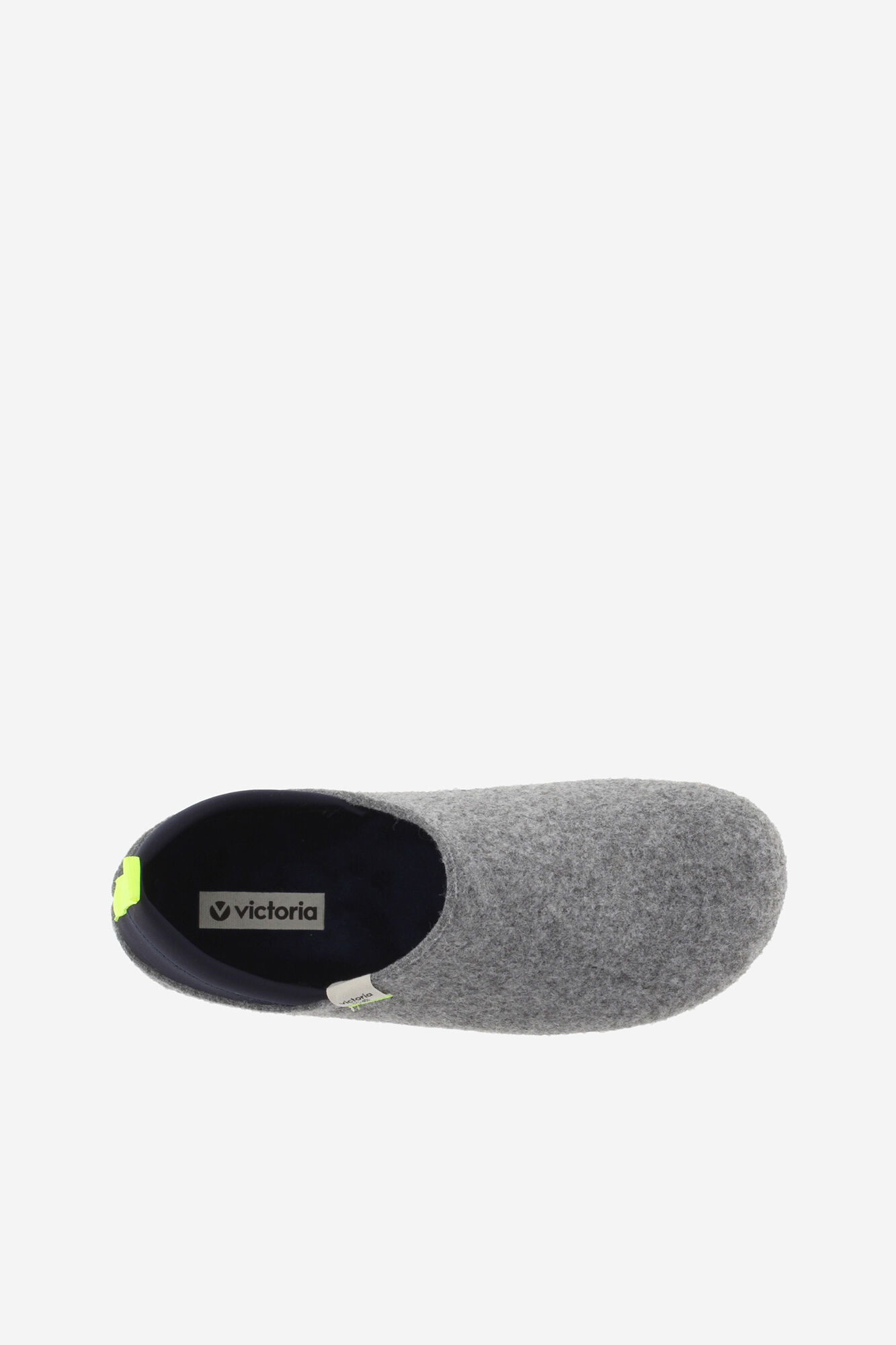 Victoria Zapatillas de casa de fieltro reciclado trasera neopreno