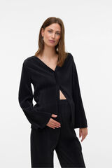 Mamalicious Top de maternity e amamentação de manga comprida  preto