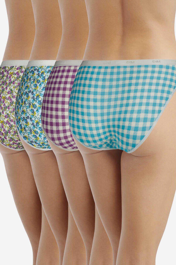 DIM Lot de 4 culottes imprim&eacute;es imprim&eacute;