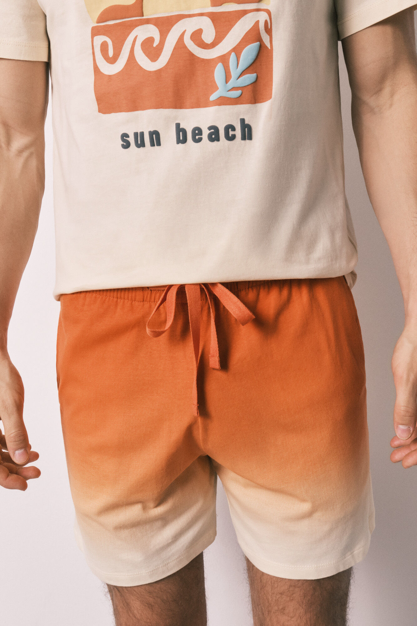 Women'secret Pijama corto hombre algod&oacute;n print degradado