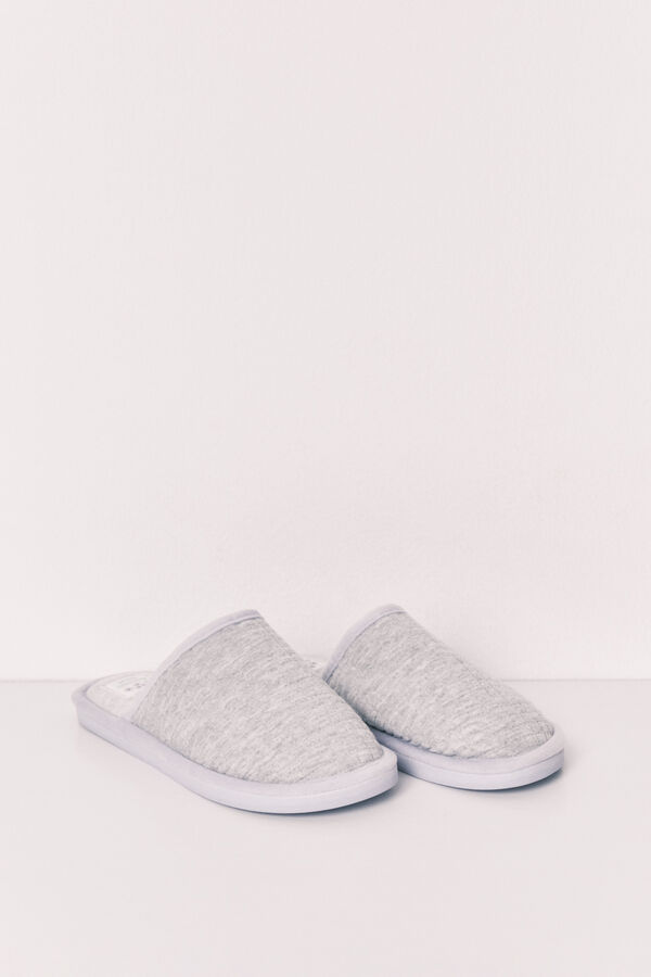 Women'secret Grey and violet slippers green