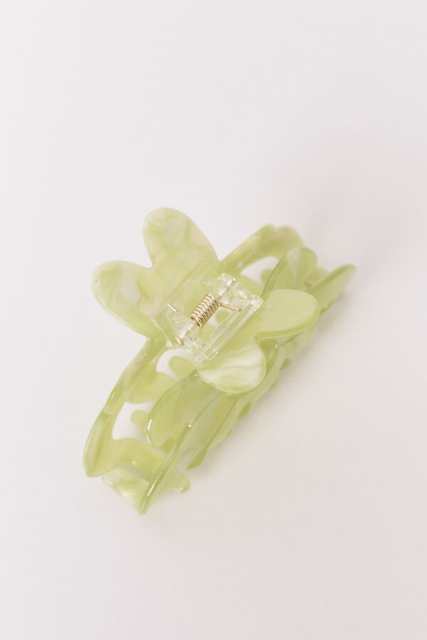 Women'secret Green flower hair clip green