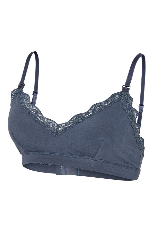 Mamalicious Soutien de renda para maternity e amamenta&ccedil;&atilde;o azul