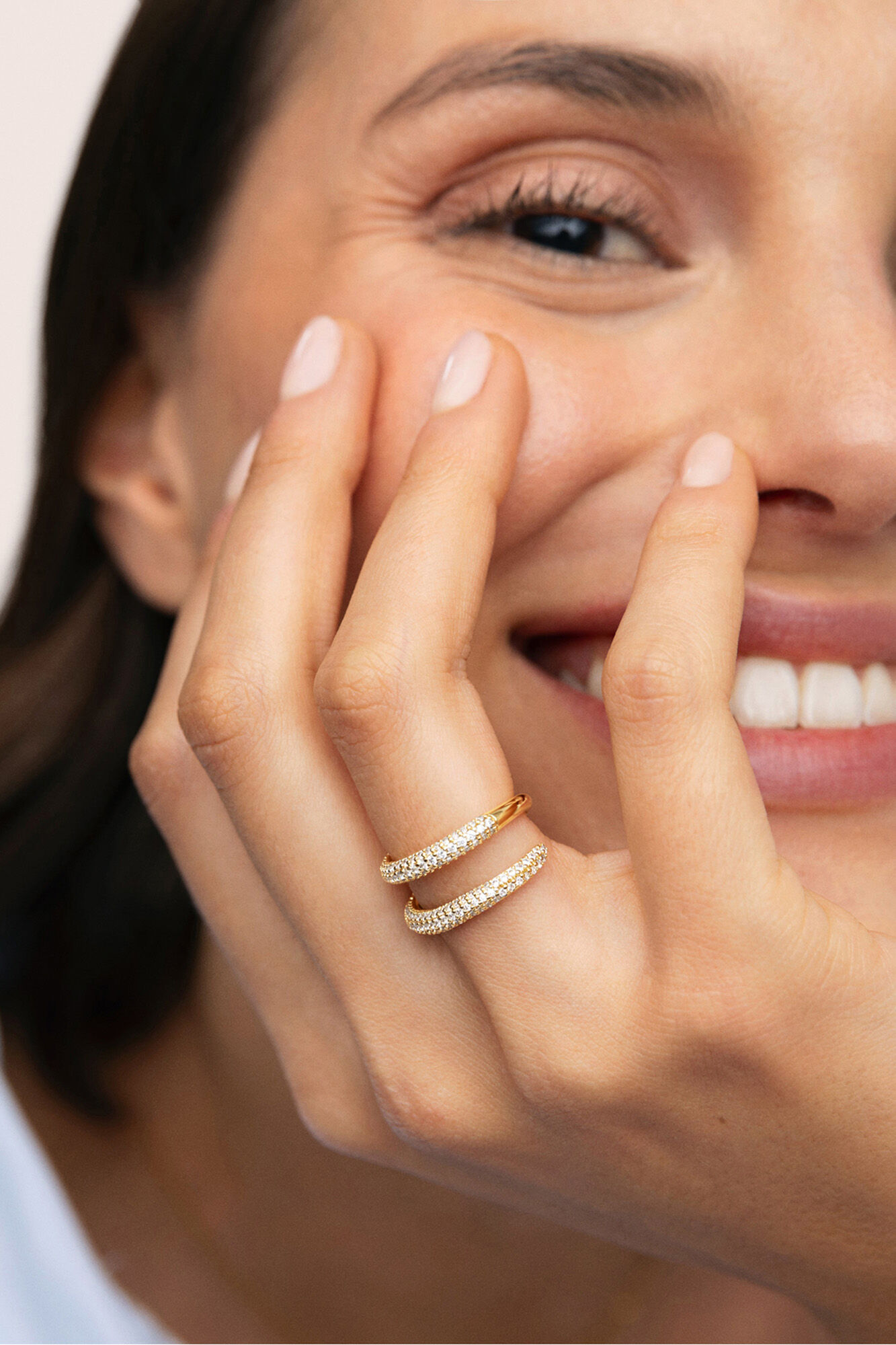 Singularu Doppelring Scarlett Vergoldet