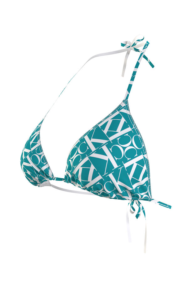 Womensecret Triangle bikini top rávasalt mintás