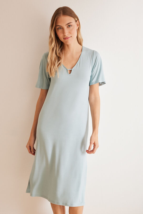 Womensecret Blue Ecovero™ nightgown green