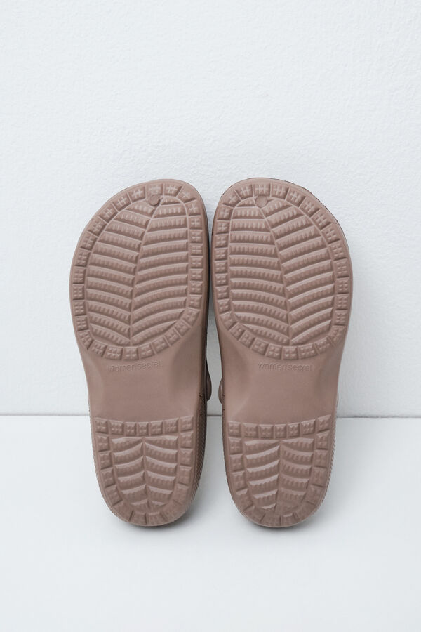 Women'secret Lined clog slippers nude