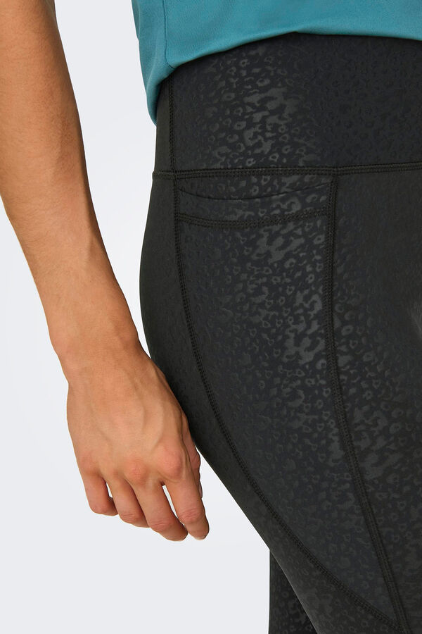 Womensecret Printed sports leggings black