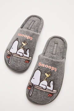 Womensecret Zapatillas Snoopy gris gris