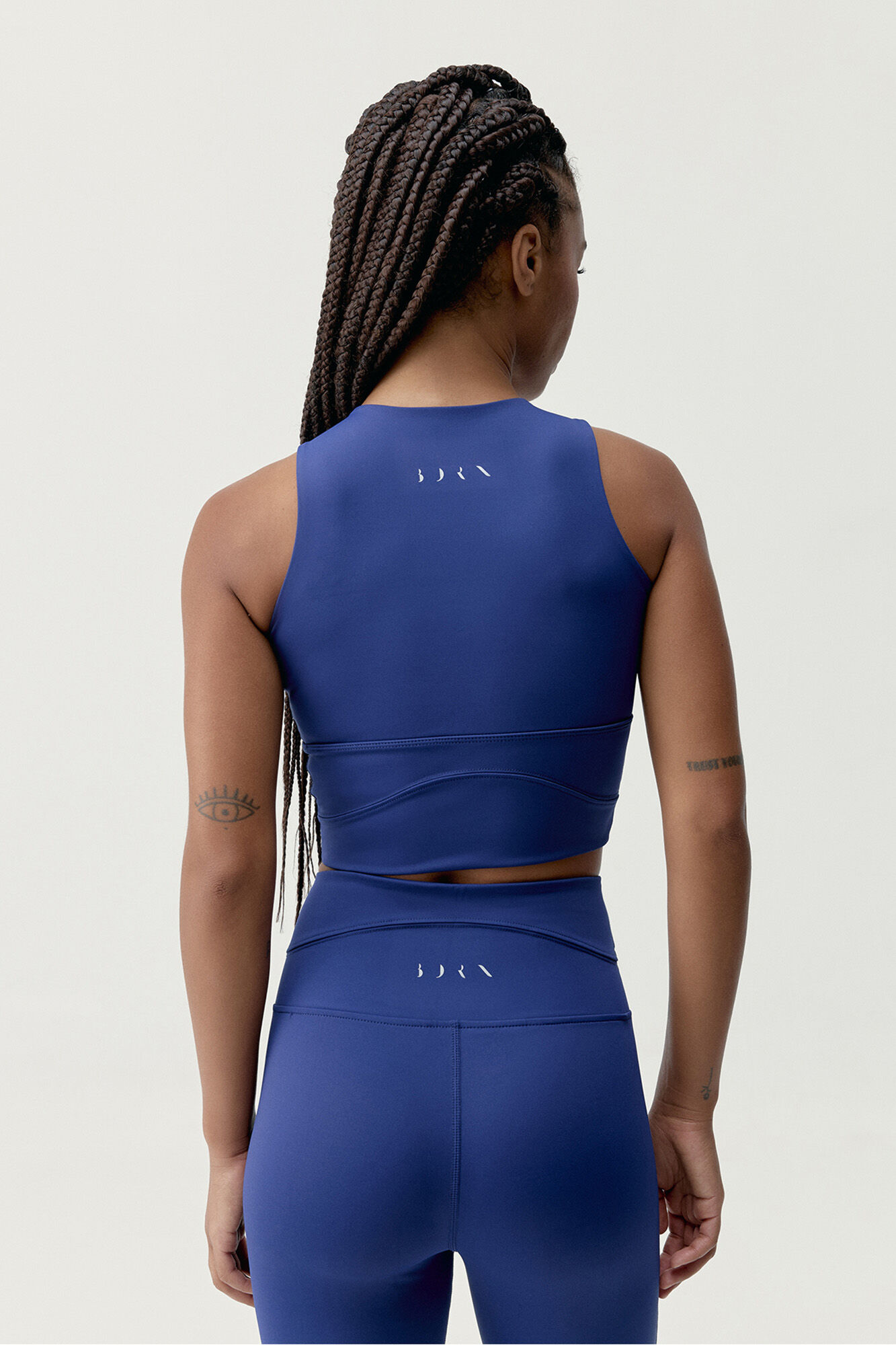 Born Living Yoga Sport-BH-Top Saori Next blue