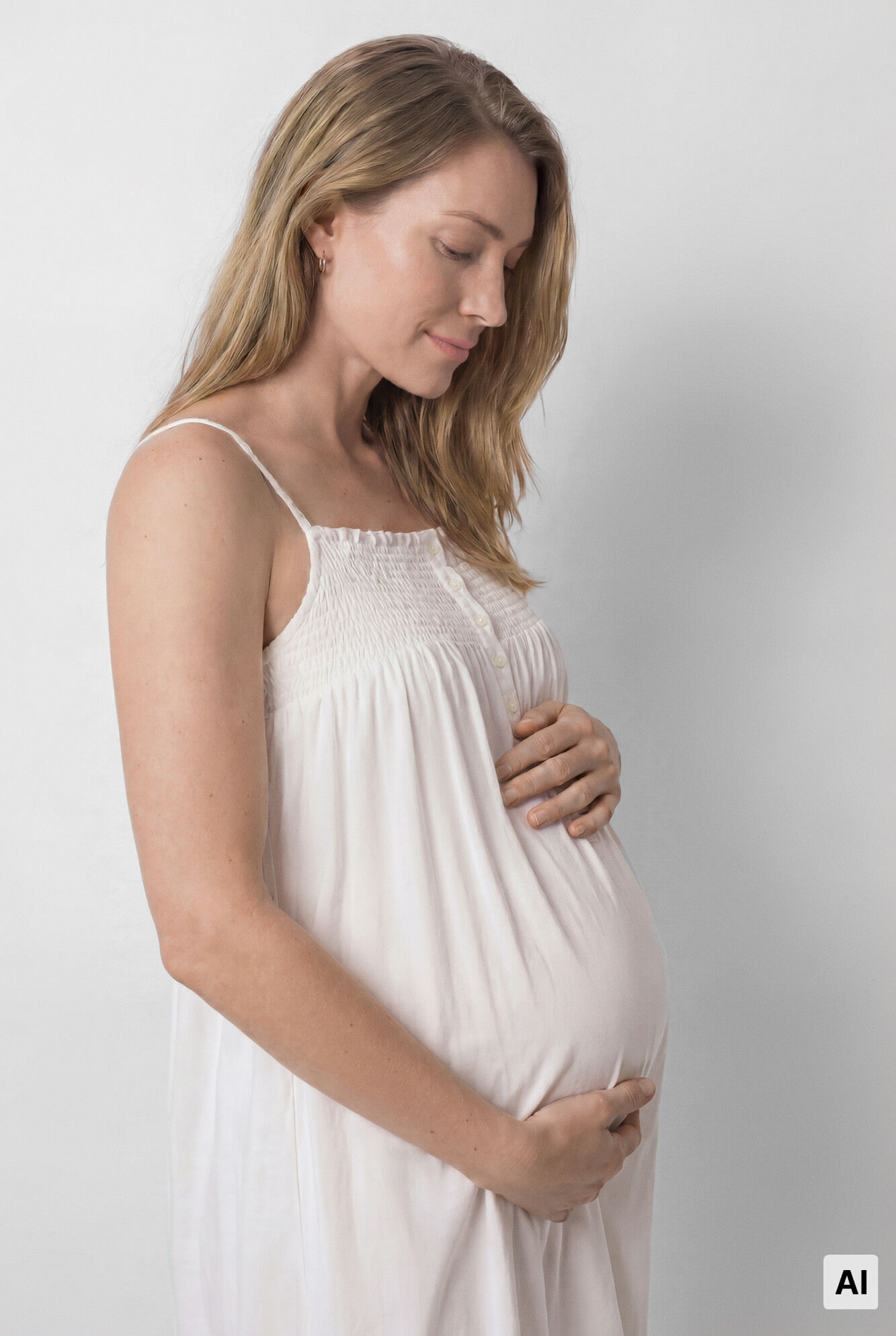 Women'secret White cotton maternity camisole