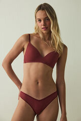 Penti Sujetador c&oacute;modo y acogedor sin aros ni relleno para el d&iacute;a a d&iacute;a burdeos