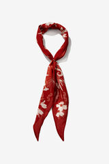 Vilanova Bandana roja floral rojo
