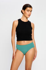 Modibodi Cueca Menstrual de Algod&atilde;o Org&acirc;nico Fluxo Abundante Verde verde